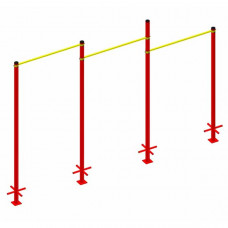 Horizontal bar triple