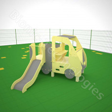 Car with a slide